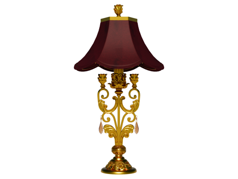 台灯 装饰灯具 氛围灯具 金属台灯su模型