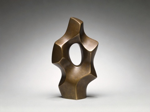 现代新中式抽象青铜雕塑摆件su模型