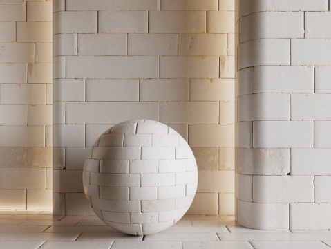 现代砖墙 青石砖墙 脏旧砖墙 仿古砖墙 工业砖墙su模型