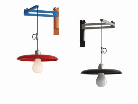  现代中古壁灯 儿童壁灯3d模型 