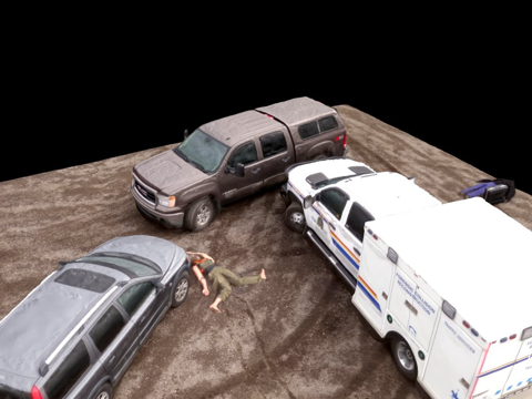 加拿大皇家骑警事故现场规程3d模型 