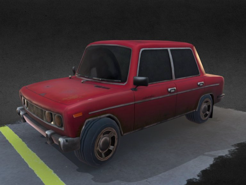  拉达传奇汽车3d模型 