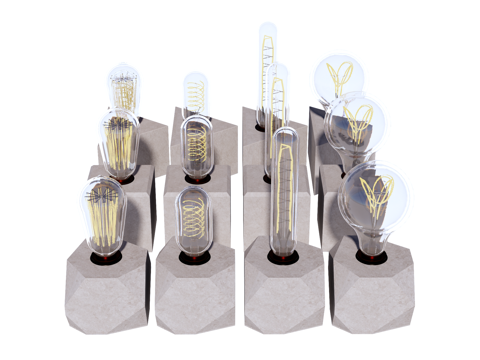 台灯 装饰灯具 氛围灯具su模型