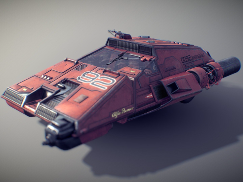  瑞秋的阿尔法罗密欧旋转车（银翼杀手）3d模型3d模型 