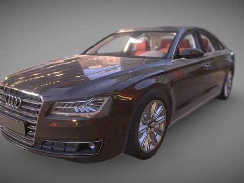  奥迪A级模型3d模型 