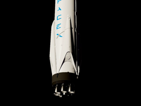  SpaceX猎鹰9号Block 4.53d模型 
