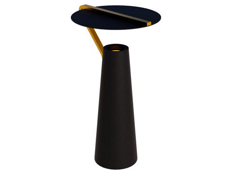 台灯 装饰灯具 氛围灯具 金属台灯su模型