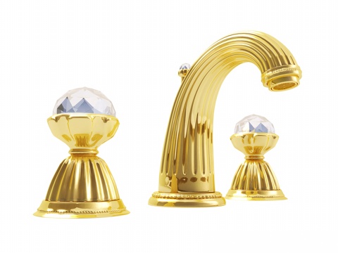  欧式古典水龙头 卫浴水龙头 欧式水龙头3d模型 