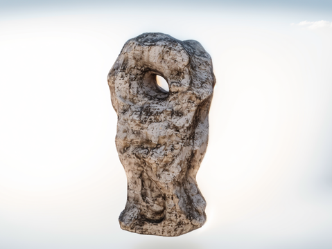 假山置石su模型