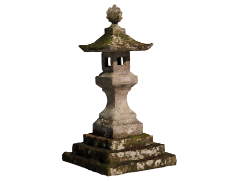 石灯 石灯笼 庭院灯 园林灯 园林景观构件su模型