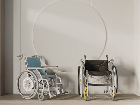  现代轮椅 手动轮椅 电动轮椅 医用轮椅3d模型 