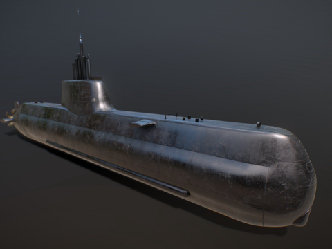 韩国海军 - 孙元一级（214型）潜艇3d模型 