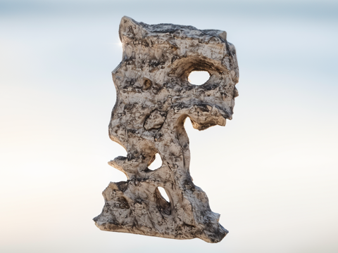 假山置石su模型