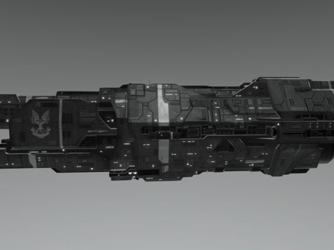  UNSC英勇级超重型巡洋舰3d模型 