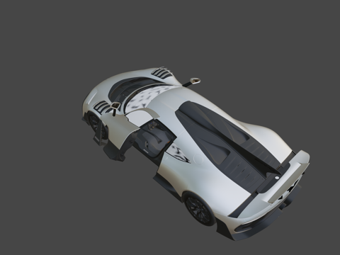  款-梅赛德斯-AMG One更新版（凯文）3d模型 