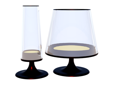 台灯 装饰灯具 氛围灯具 金属台灯 玻璃台灯su模型