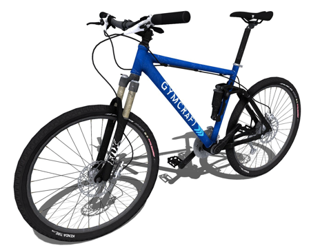  山地自行车3d模型 