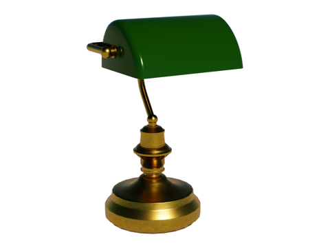 台灯 装饰灯具 氛围灯具 金属台灯 银行家台灯su模型