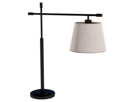  台灯 装饰灯具 氛围灯具 金属台灯su模型 