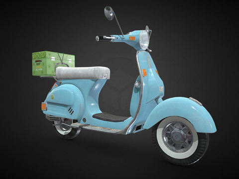  韦士柏 - 踏板车3d模型 