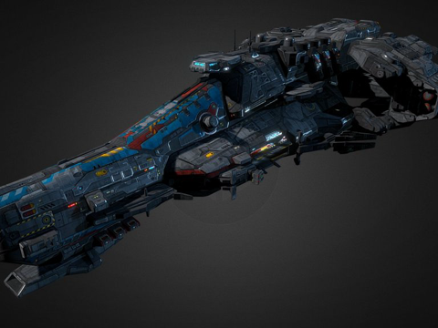  科幻战舰-G63d模型 