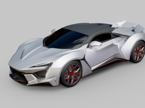  W Motors Fenyr超级跑车3d模型 
