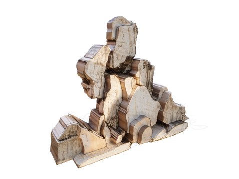 假山置石su模型