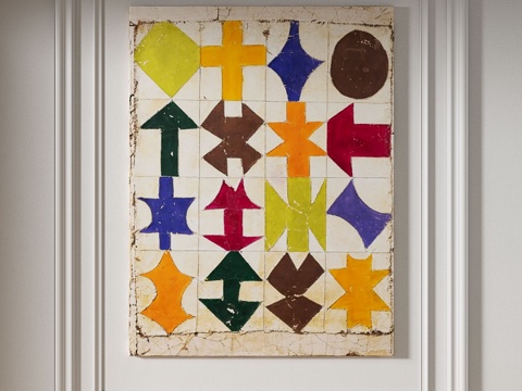  现代，复古，中古，侘寂，简约，抽象，装饰画3d模型 