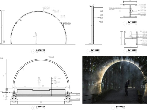景观小品大样图cad施工图