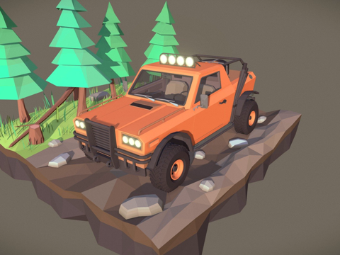  越野车 #1 - 风格化3d模型 