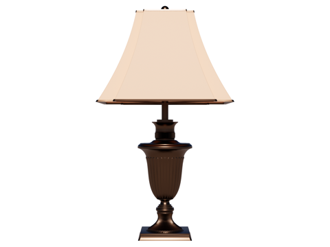 台灯 装饰灯具 氛围灯具 金属台灯su模型