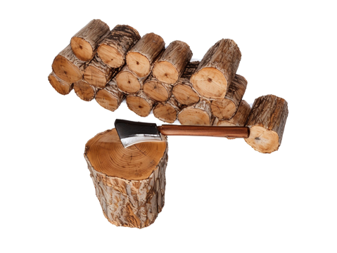 木材柴火堆su模型