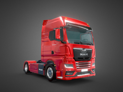  曼恩TGX 2020半挂卡车3d模型3d模型 
