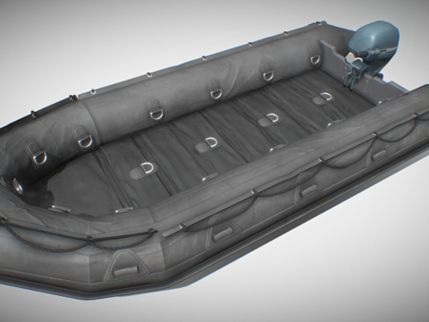  突击艇3d模型 