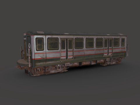  地铁列车3d模型 