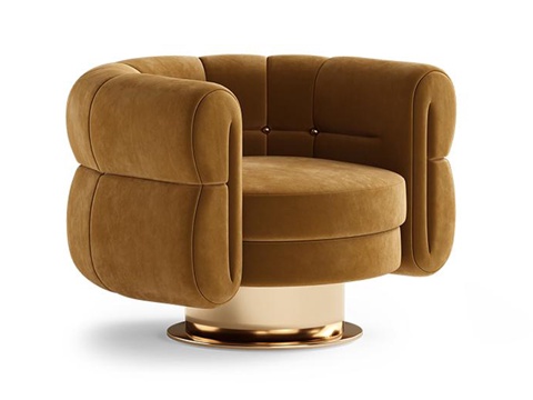 单人沙发 休闲椅su模型