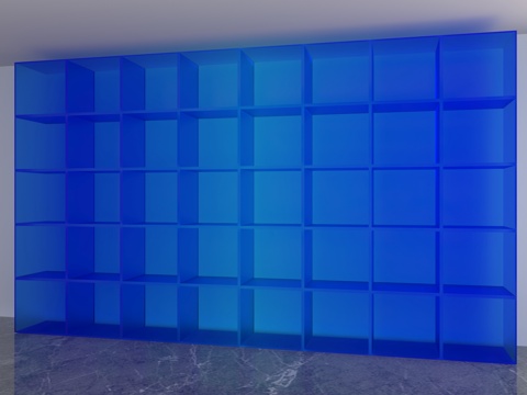  现代置物柜3d模型 