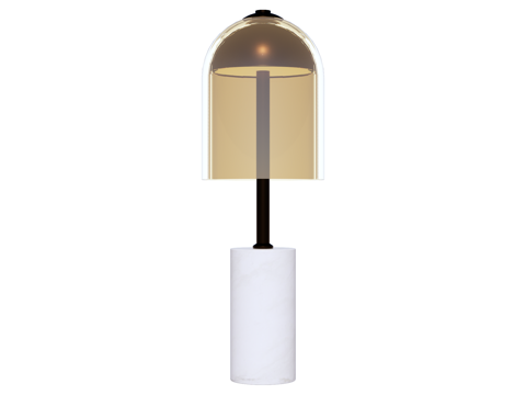 台灯 装饰灯具 氛围灯具 玻璃台灯su模型