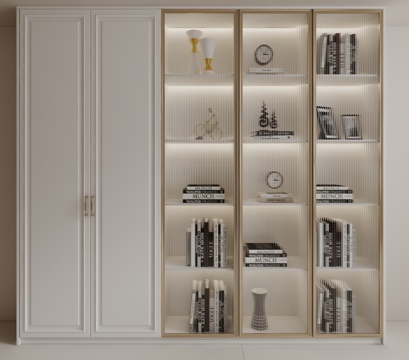  现代装饰柜3d模型 