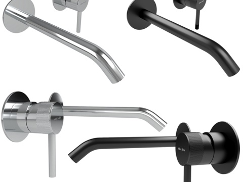  Allen Brau Priority 黑色金属面盆龙头（镀3d模型 