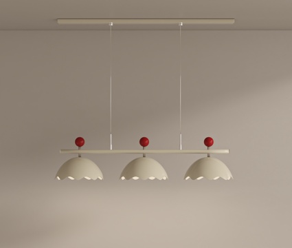  法式奶油吊灯3d模型 