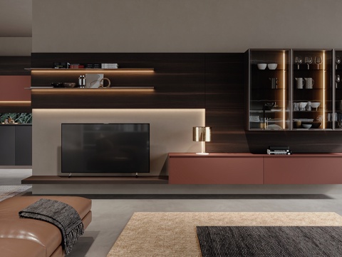  poliform客餐厅3d模型 