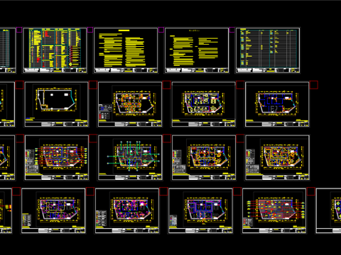 美容院平面施工图cad施工图