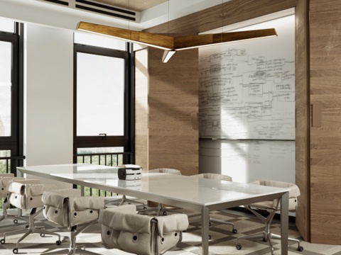  柏林新闻办公会议室3d模型 