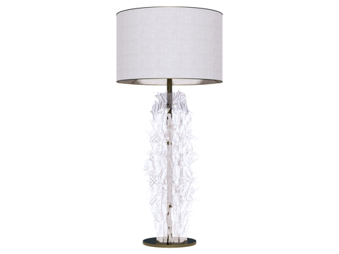 台灯 装饰灯具 氛围灯具 金属台灯 玻璃台灯su模型