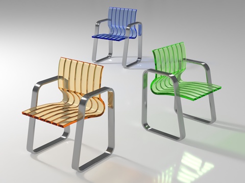  现代椅子3d模型 