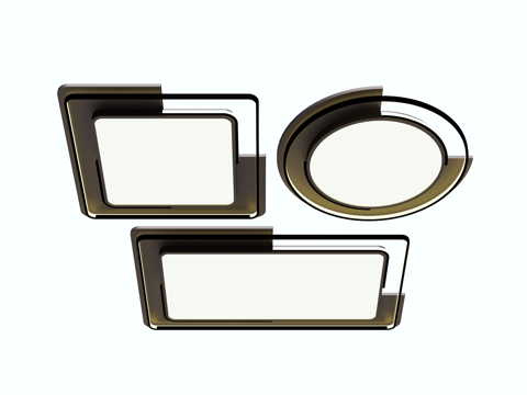 吸顶灯 金属吸顶灯su模型