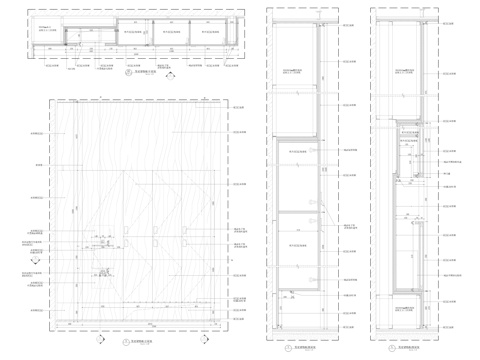 男更储物柜平面立面节点cad施工图