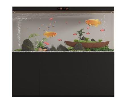  现代鱼缸3d模型 
