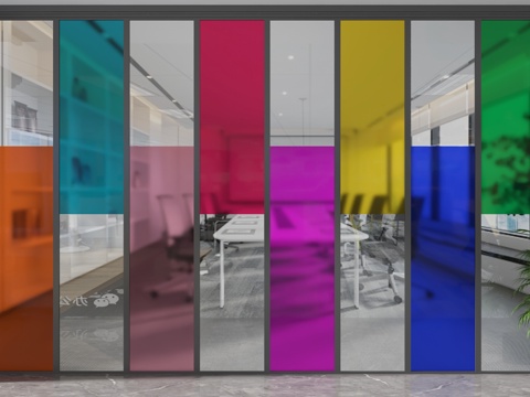  现代隔断3d模型 